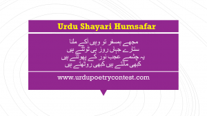 Read more about the article Urdu Shayari Humsafar
