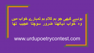 Read more about the article 2 Line Urdu Poetry