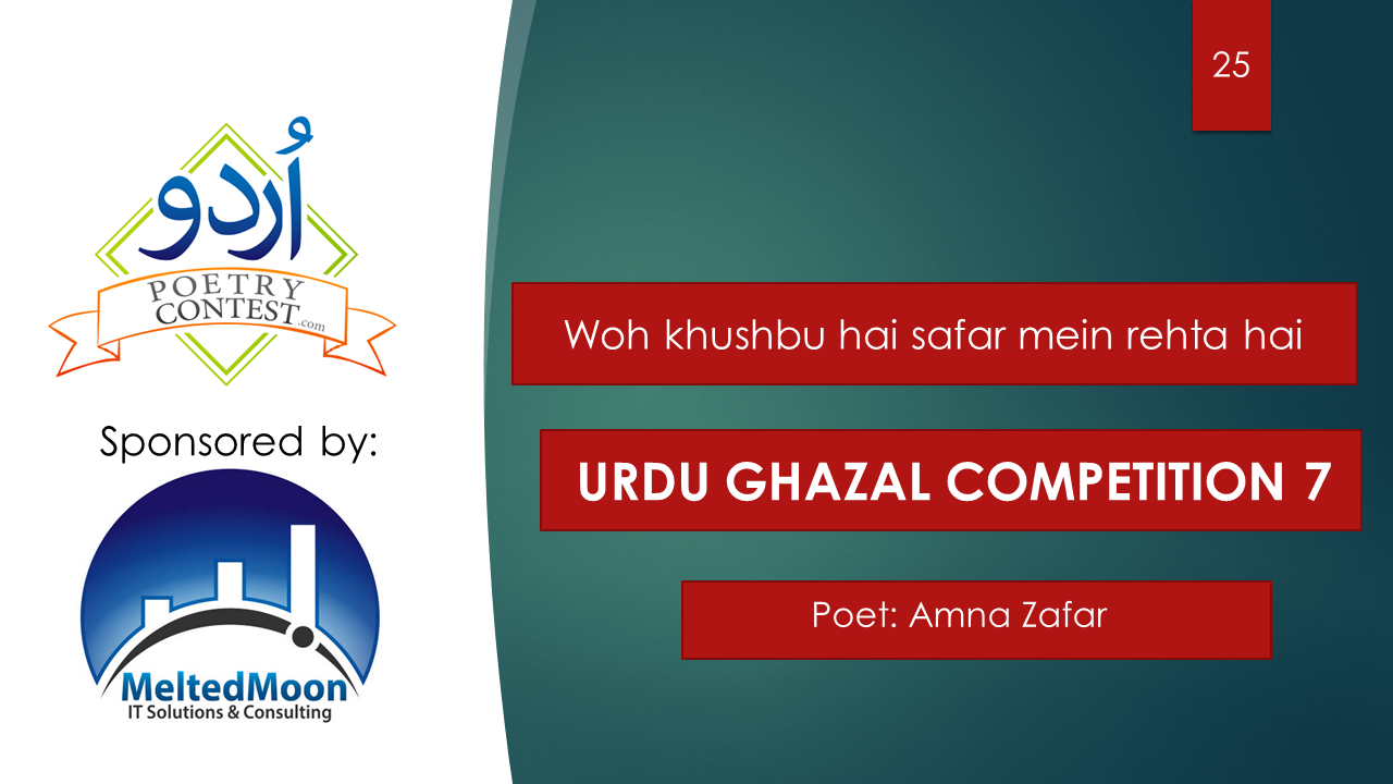 Read more about the article Woh khushbu hai safar mein rehta hai by Amna Zafar