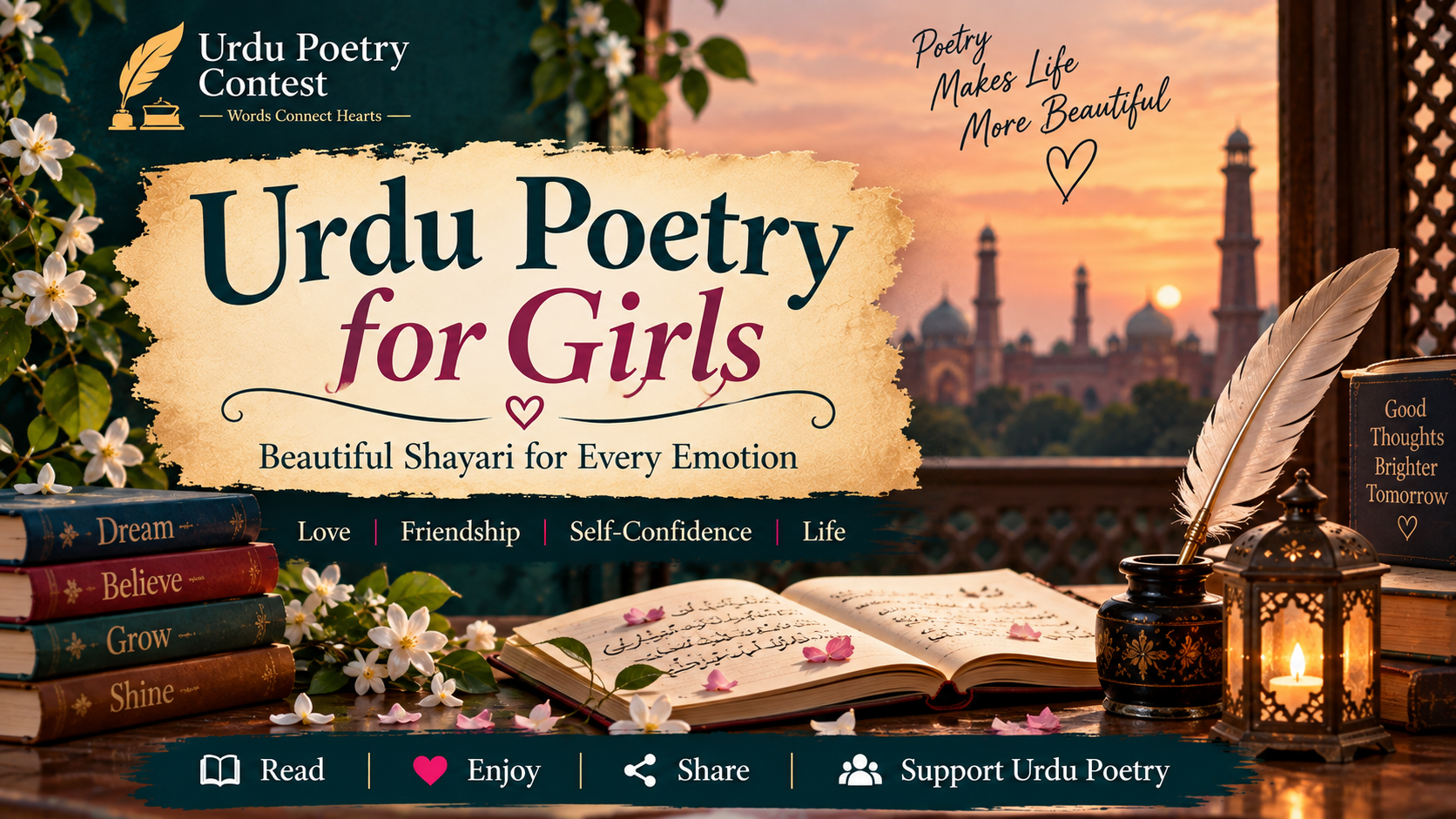 Read more about the article Urdu Poetry for Girls – Beautiful Shayari for Girls