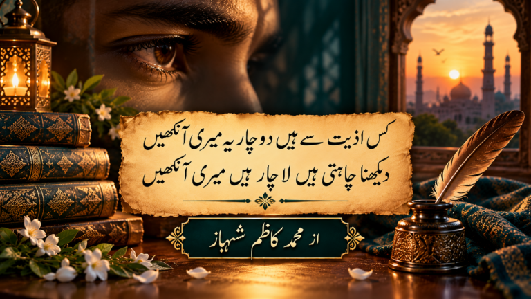 انکھیں از محمد کاظم شہباز